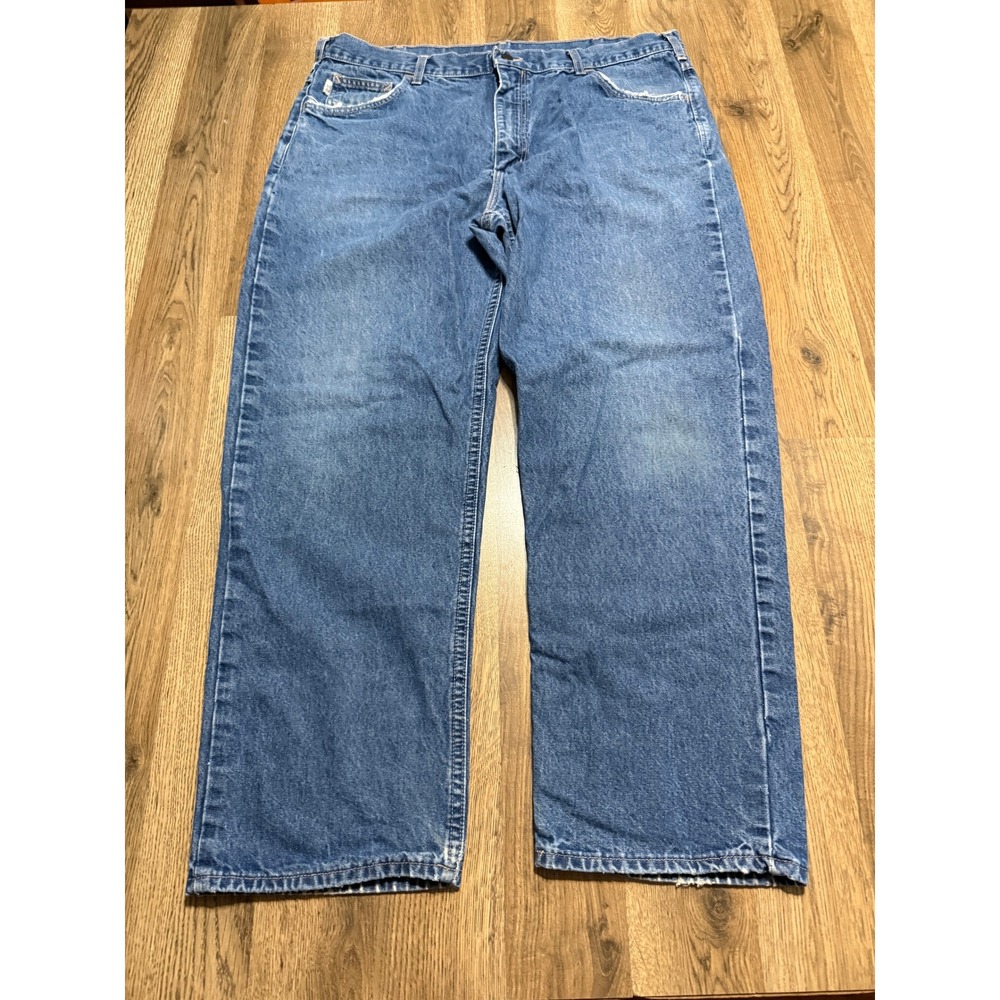 Carhartt Jeans Mens Size 40 Blue Denim Relaxed Fit Flame Resistant USA